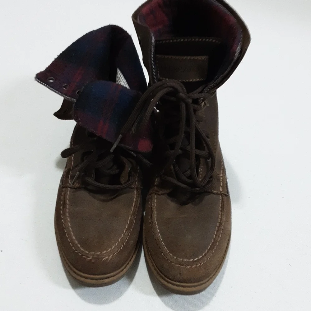Ferrato men's leather Biker boots 6 Y2k Granpa Brown